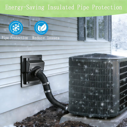 HVAC Wall Penetration & Line-Set Cover Kit â€?Retrofit Finish Solution