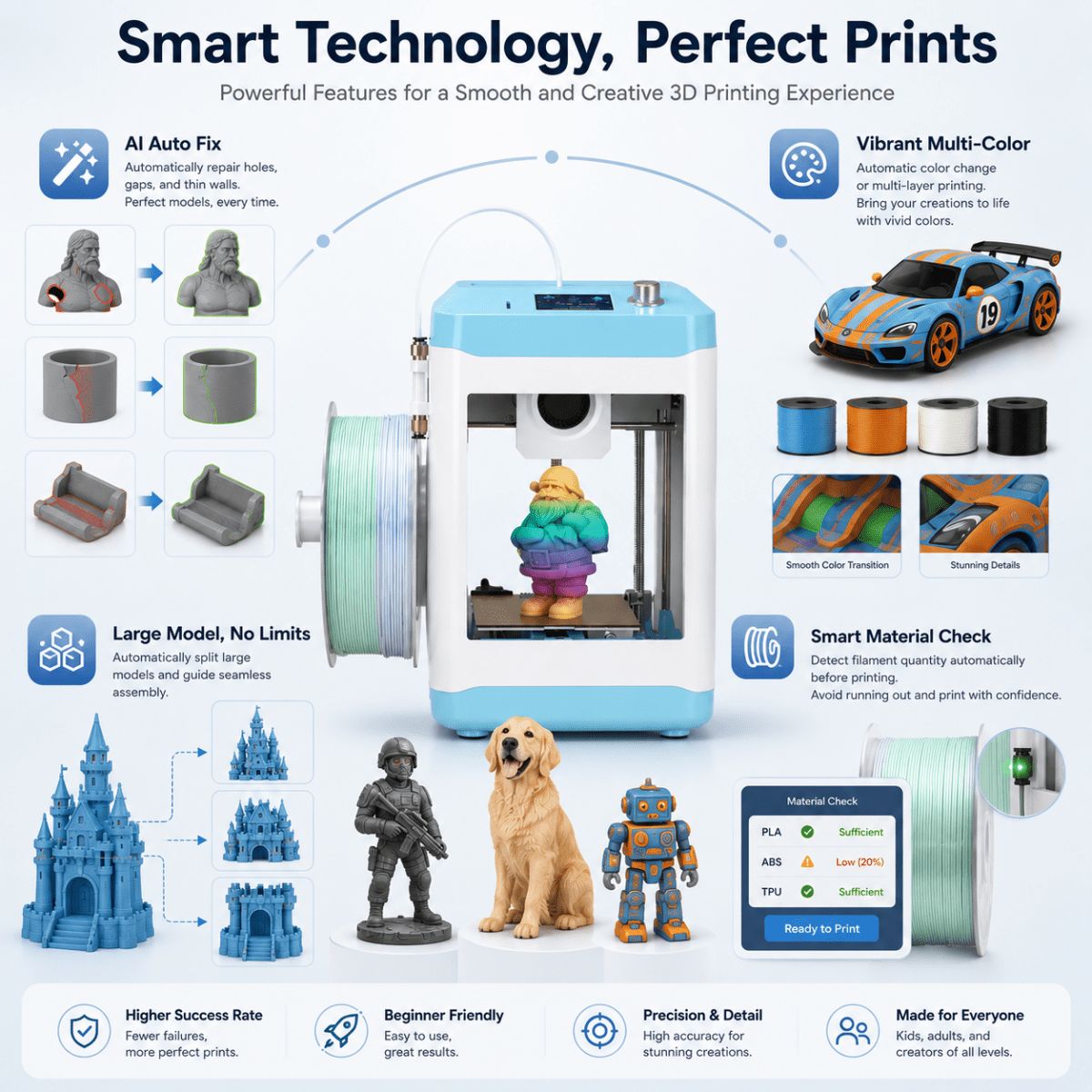Timeboxe™ Mini 3D Printer